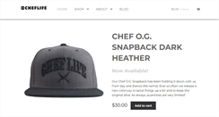 Desktop Screenshot of cheflifeclothing.com